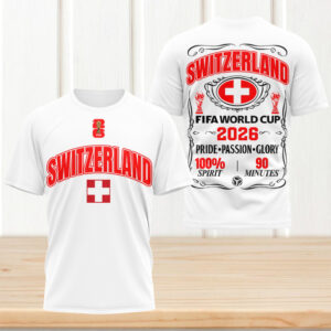 Switzerland FIFA World Cup 2026 Soccer Swiss National Team T Shirt