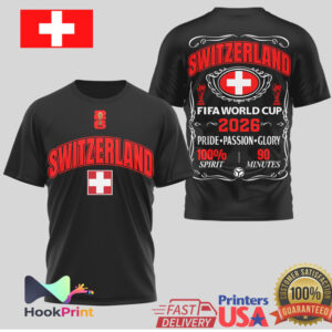 Switzerland National Team FIFA World Cup 2026 Pride Passion Glory Men Women T Shirt Switzerland National Team FIFA World Cup 2026 Pride Passion Glory Men Women T Shirt