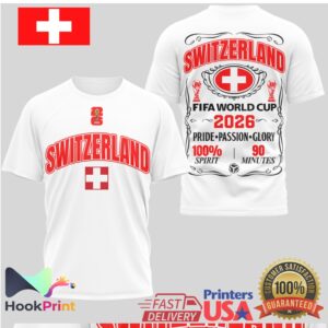 Switzerland National Team FIFA World Cup 2026 Pride Passion Glory Men Women T Shirt