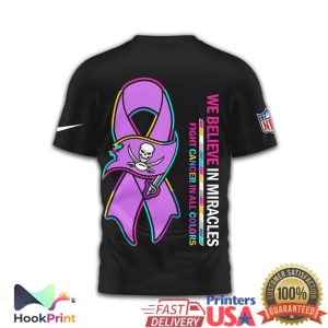 Tampa Bay Buccaneers Crucial Catch Intercept Cancer Awareness Black T Shirt Tampa Bay Buccaneers Crucial Catch Intercept Cancer Awareness Black T Shirt