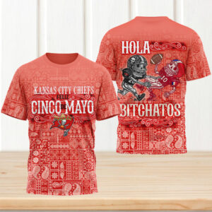 Tampa Bay Buccaneers Feliz Cinco De Mayo Red Paisley T Shirt