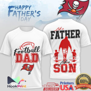 Tampa Bay Buccaneers Football Dad Like Father Like Son Happy Father’s Day Men’s Fan T Shirt Tampa Bay Buccaneers Football Dad Like Father Like Son Happy Father’s Day Men’s Fan T Shirt