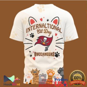Tampa Bay Buccaneers International Cat Day 2026 Vintage Style Fans Men Women T Shirt