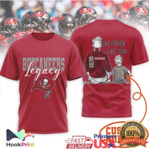 Tampa Bay Buccaneers Legacy Like Father Like Son Bucs Football T Shirt