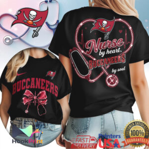 Tampa Bay Buccaneers Nurse By Heart Buccaneers By Soul 2026 T Shirt Tampa Bay Buccaneers Nurse By Heart Buccaneers By Soul 2026 T Shirt