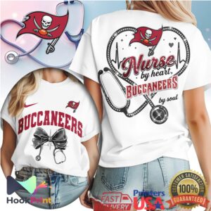 Tampa Bay Buccaneers Nurse By Heart Buccaneers By Soul 2026 T Shirt