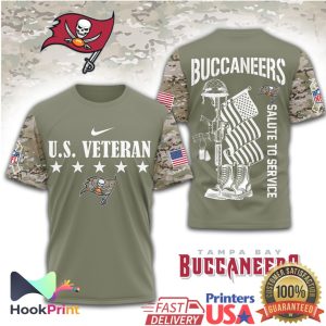 Tampa Bay Buccaneers Salute To Service US Veteran Military Camo T Shirt