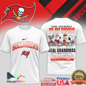 Tampa Bay Buccaneers Some Grandmas Play Bingo Real Grandmas Watch Buccaneers T Shirt