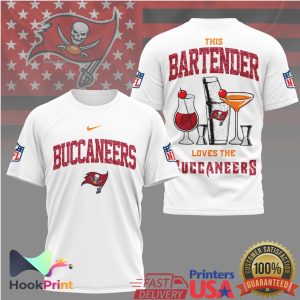 Tampa Bay Buccaneers This Bartender Loves The Buccaneers NFL Bar Life T Shirt