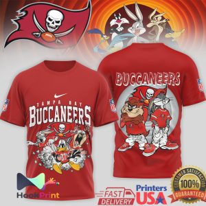 Tampa Bay Buccaneers x Looney Tunes Daffy & Taz NFL T Shirt