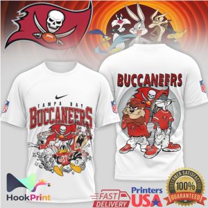 Tampa Bay Buccaneers x Looney Tunes Daffy & Taz NFL T Shirt