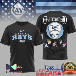 Tampa Bay Rays x Grateful Dead Steal Your Face Baseball T Shirt Tampa Bay Rays x Grateful Dead Steal Your Face Baseball T Shirt
