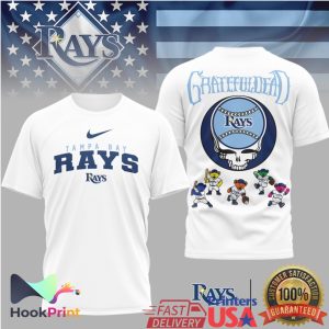 Tampa Bay Rays x Grateful Dead Steal Your Face Baseball T Shirt