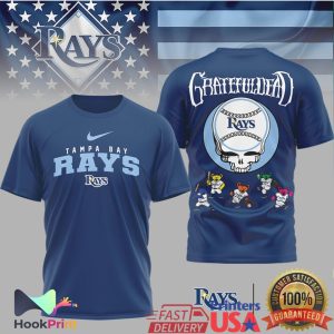 Tampa Bay Rays x Grateful Dead Steal Your Face Baseball T Shirt