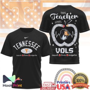 Tennessee Vols This Teacher Loves Teach Love Inspire Apple Heart Gift Men Women T Shirt Tennessee Vols This Teacher Loves Teach Love Inspire Apple Heart Gift Men Women T Shirt