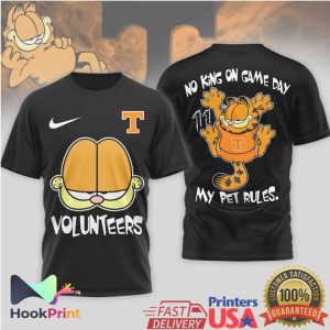 Tennessee Volunteers Garfield No King On Game Day My Pet Rules T Shirt Tennessee Volunteers Garfield No King On Game Day My Pet Rules T Shirt