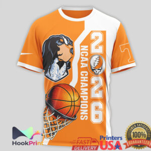 Tennessee Volunteers NCAA Basketball Champions 2026 Grateful Dead Dancing Bears Custom Name Fans T Shirt