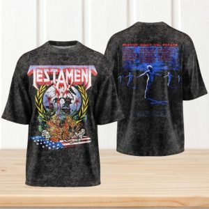 Testament Band Practice What You Preach 2025 Tour Vintage Wash T Shirt