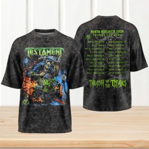 Testament Prepare for War 2026 Tour Reaper Tank Graphic T Shirt