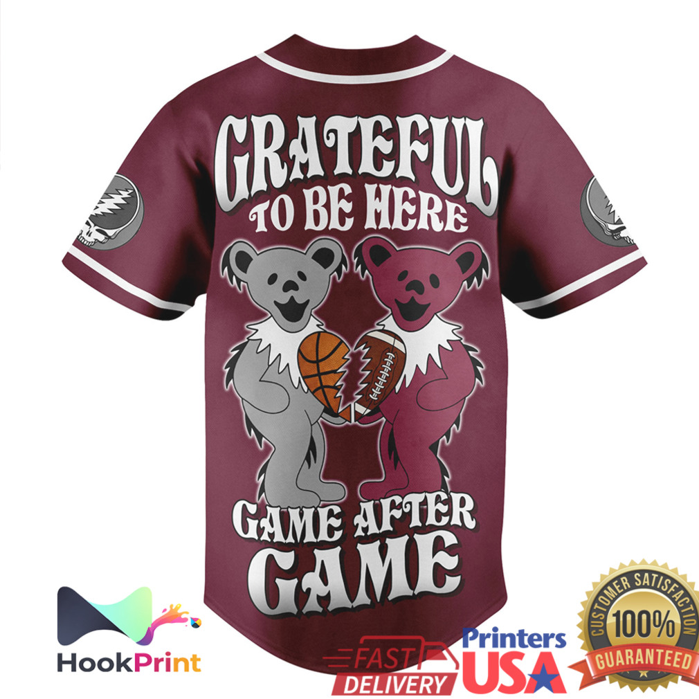 Texas A&M Aggies Grateful Dead Game After Game Baseball Jersey Texas A&M Aggies Grateful Dead Game After Game Baseball Jersey