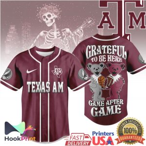Texas A&M Aggies Grateful Dead Game After Game Baseball Jersey