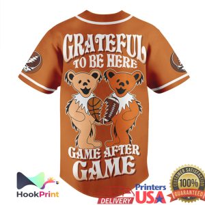 Texas Longhorns Grateful Dead Game After Game Baseball Jersey