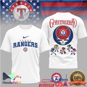 Texas Rangers x Grateful Dead Stealie & Dancing Bears T Shirt