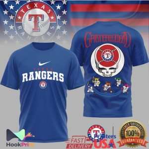 Texas Rangers x Grateful Dead Stealie & Dancing Bears T Shirt