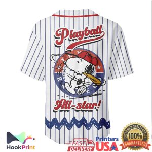 Texas Rangers x Peanuts Snoopy All Star Baseball Jersey Texas Rangers x Peanuts Snoopy All Star Baseball Jersey