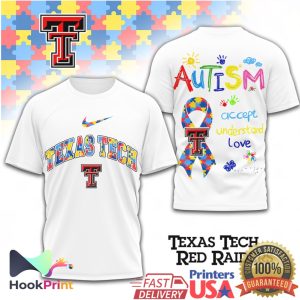 Texas Tech Red Raiders Autism Awareness Accept Understand Love T Shirt