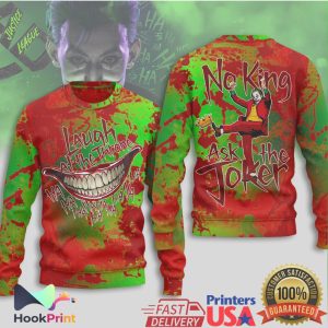 The Joker Laugh At The Throne DC Comics Blood Splatter T Shirt The Joker Laugh At The Throne DC Comics Blood Splatter T Shirt