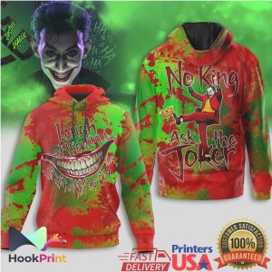 The Joker Laugh At The Throne DC Comics Blood Splatter T Shirt