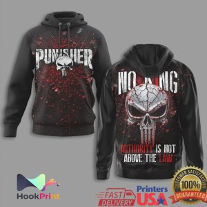 The Punisher Skull No King Authority Is Not Above The Law T Shirt