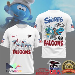 The Smurfs x Atlanta Falcons NFL Custom Graphic T Shirt