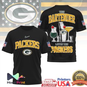 This Bartender Loves The Green Bay Packers NFL T Shirt This Bartender Loves The Green Bay Packers NFL T Shirt