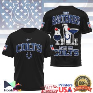 This Bartender Loves The Indianapolis Colts NFL T Shirt