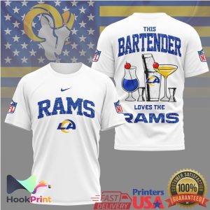 This Bartender Loves The Los Angeles Rams NFL T Shirt