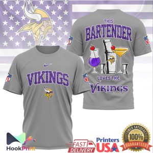This Bartender Loves The Minnesota Vikings NFL T Shirt