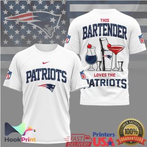 This Bartender Loves The New England Patriots NFL T Shirt