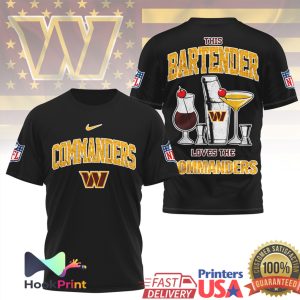 This Bartender Loves The Washington Commanders NFL T Shirt This Bartender Loves The Washington Commanders NFL T Shirt