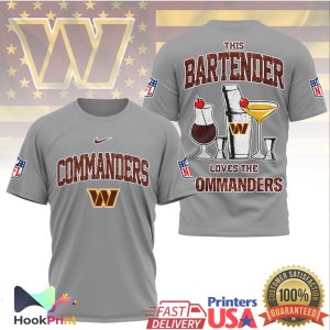 This Bartender Loves The Washington Commanders NFL T Shirt