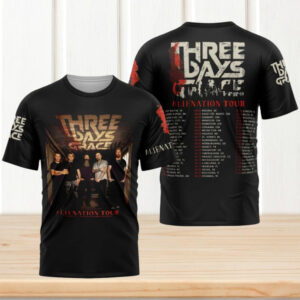 Three Days Grace Alienation Tour 2026 Concert Dates Heavy Rock Fan T Shirt Three Days Grace Alienation Tour 2026 Concert Dates Heavy Rock Fan T Shirt