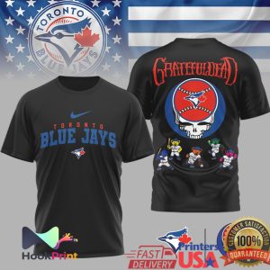 Toronto Blue Jays x Grateful Dead Stealie Logo T Shirt Toronto Blue Jays x Grateful Dead Stealie Logo T Shirt