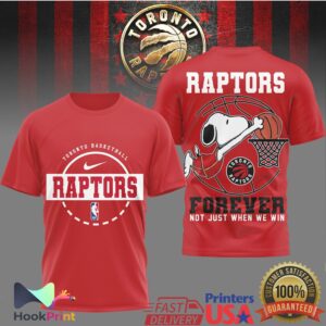 Toronto Raptors Basketball Snoopy Forever 2026 T Shirt