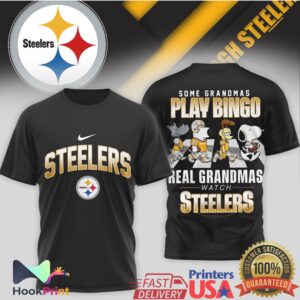 Pittsburgh Steelers Some Grandmas Play Bingo Real Grandmas Watch Steelers 2026 T Shirt
