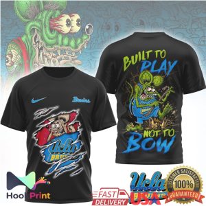 UCLA Bruins Built To Play Not To Bow Custom Cartoon Mascot T Shirt
