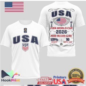 USA FIFA rld Cup 2026 Pride Passion Glory Soccer T Shirt