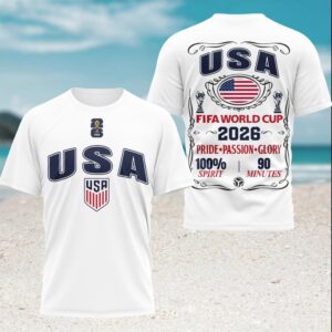 USA Soccer World Cup 2026 Supporters United States Football T Shirt USA Soccer World Cup 2026 Supporters United States Football T Shirt