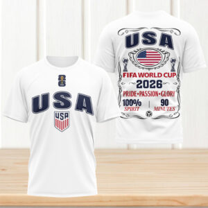 USA Soccer World Cup 2026 Supporters United States Football T Shirt