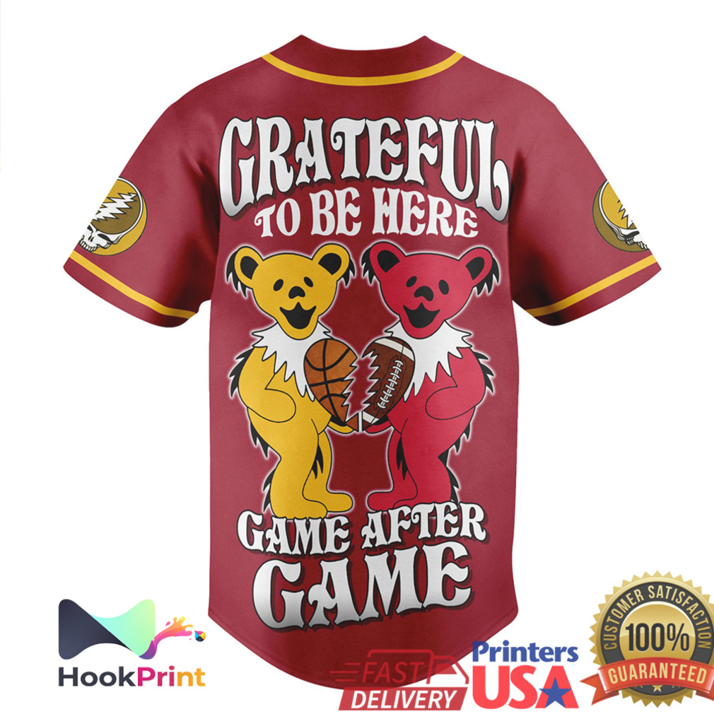 USC Trojans Grateful Dead Game After Game Baseball Jersey USC Trojans Grateful Dead Game After Game Baseball Jersey